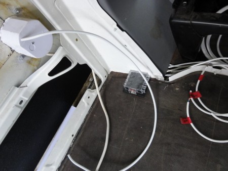 220V en antennekabel + 12 V kabels